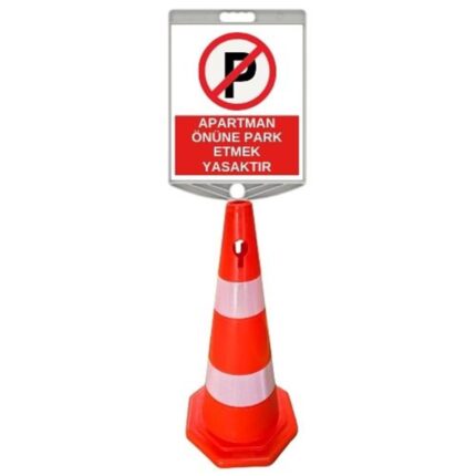 Apartman Önüne Park Etmek Yasaktır Levhalı Duba