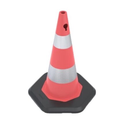 70 cm PVC Trafik Konisi Çift Reflektifli Ağırlıklı