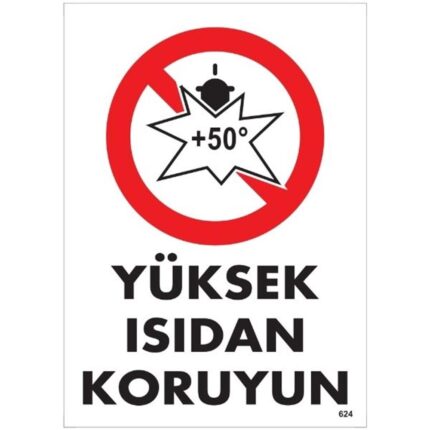 Yüksek Isıdan Koruyun Uyarı Levhası