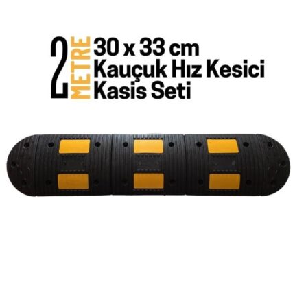 2 Metre Kauçuk Hız Kesici Kasis Seti 30x33 cm