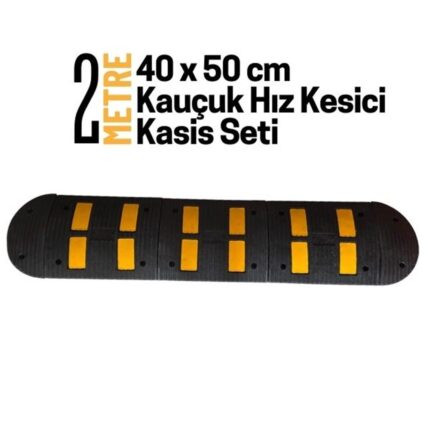 2 Metre Kauçuk Hız Kesici Kasis Seti 40x50 cm