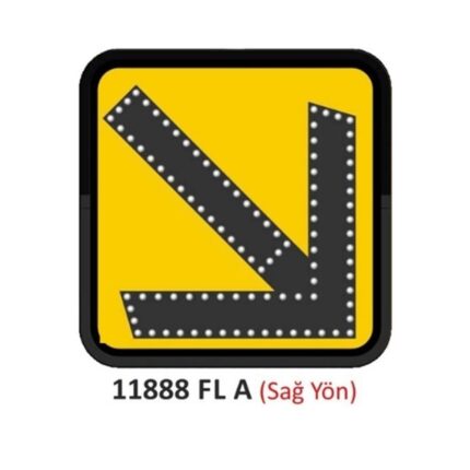 60x60 cm Elektrikli AC Ledli Sağa Yönlendirme Yol Bakım Levhası